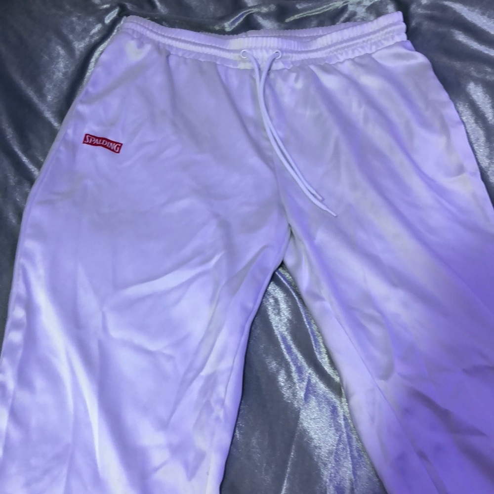 WHITE SPALDING BUTTON PANTS
